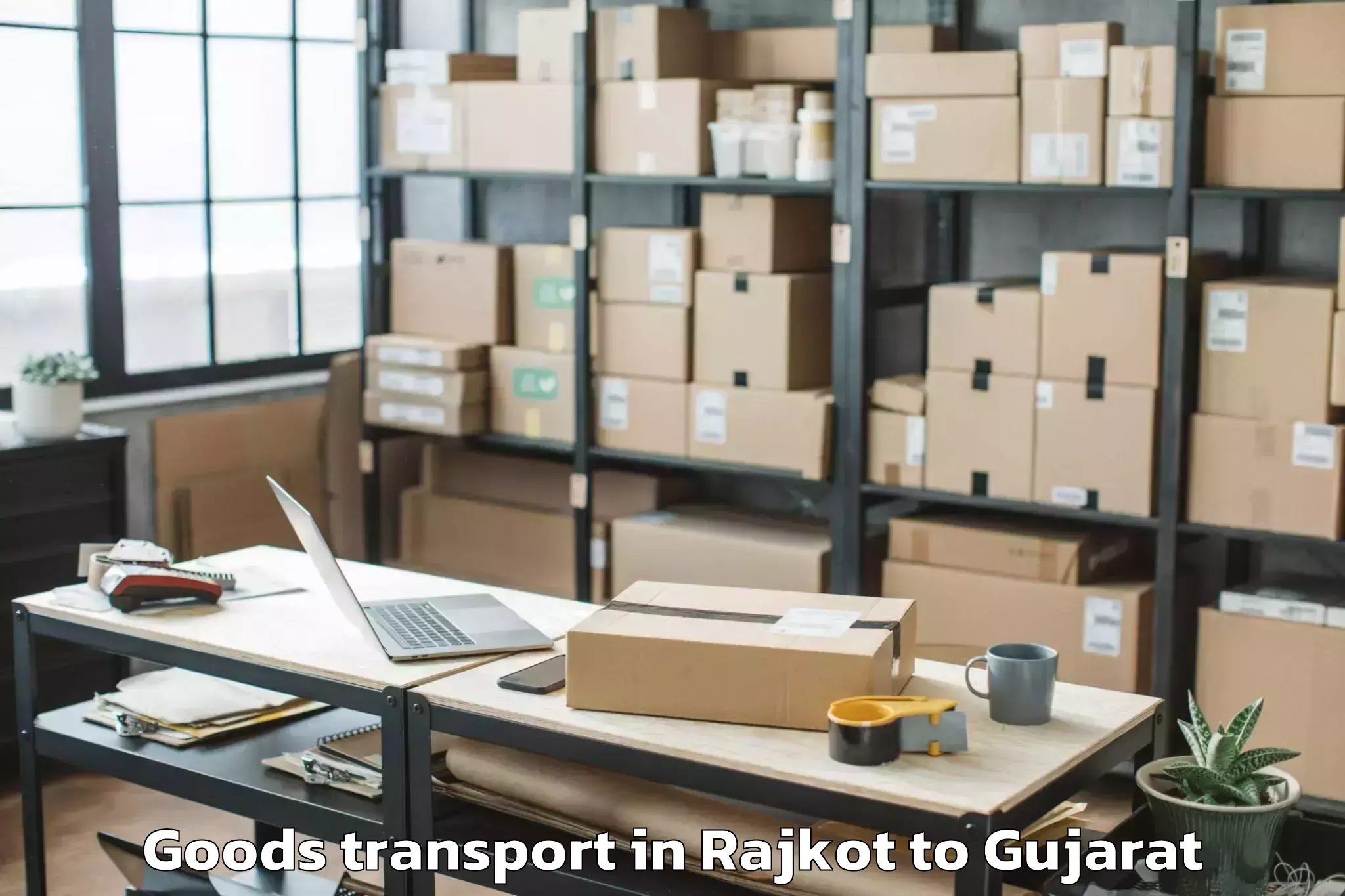 Hassle-Free Rajkot to Karamsad Goods Transport